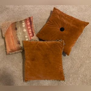 Lot of 3 one of a kind custom pillows